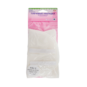 Плечевые накладки для втачных рукавов, с липучкой, белые. Арт 902.S                   