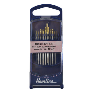 Иглы швейные ручные для шитья № 19, 5, 7, 8, 12 шт. Арт 214G