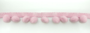 Тесьма с помпонами MATSA цвет розовый. Арт 96923/1551