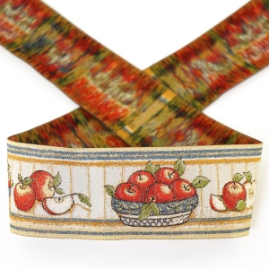 Лента жаккард SAFISA, 50 мм, 15 м, цвет 01. Арт 9217-50мм-01