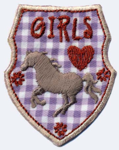 Термоаппликация HKM "Эмблема с лошадью". Арт 32585/1SB