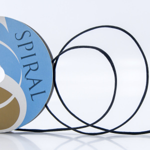 Шнур атласный мини-рулон, 1,5 мм, 4,5 м, цвет 01, черный. Арт P00470-1,5мм-01         