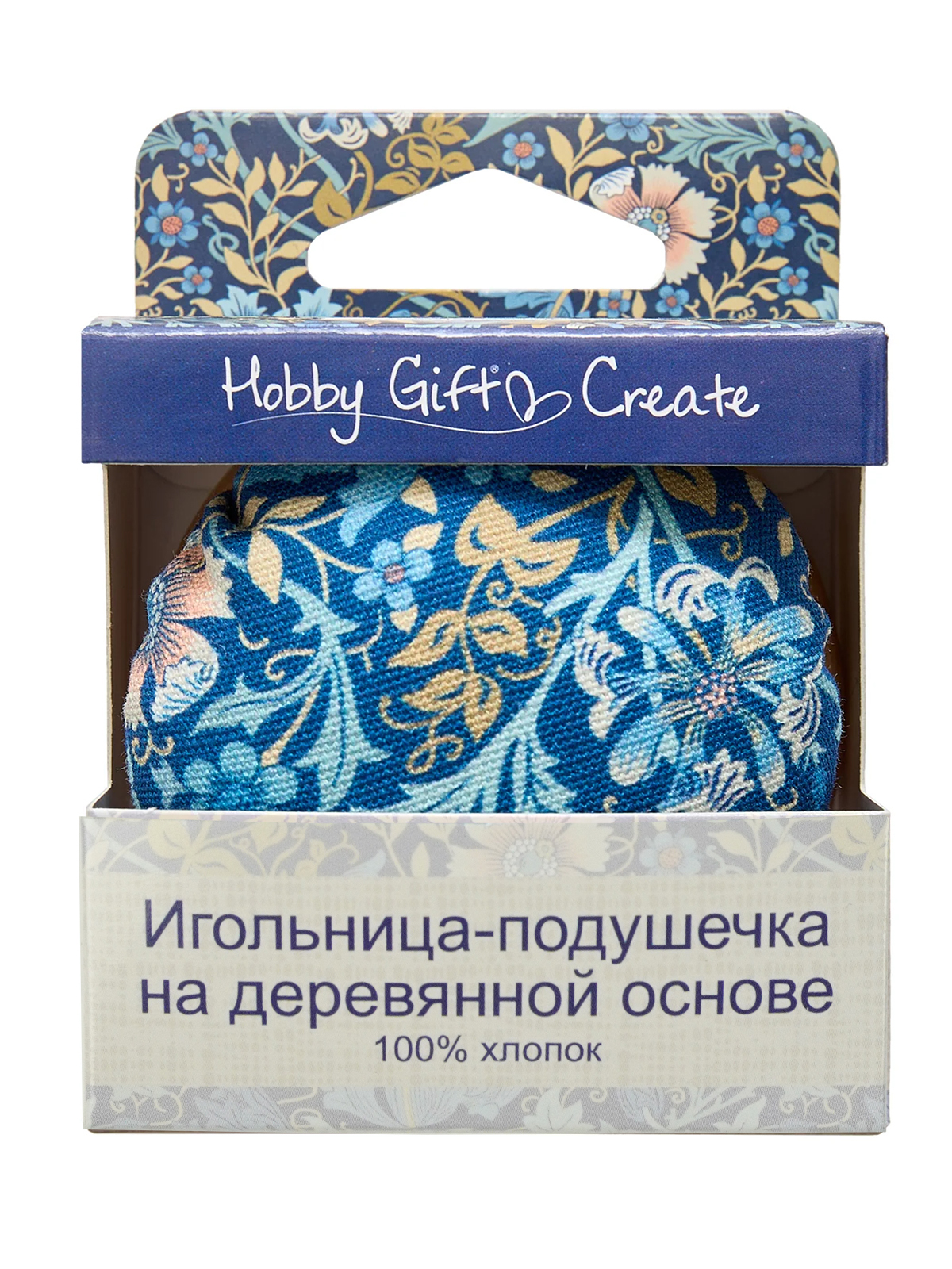 Игольница-подушечка на деревянной основе. Арт HGCPINC.01