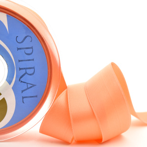 Лента атласная двусторонняя SAFISA, 11 мм, 25 м, цвет 85, розовый бледный. Арт 110-11мм-85             