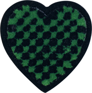 Термоаппликация "Клетчатое сердечко маленькое". Арт 43224