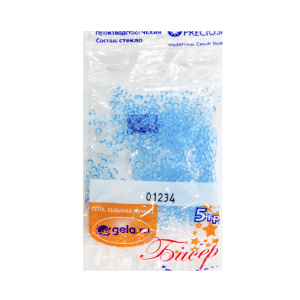 Бисер №10, 5 г., цвет 01234. Арт G 01234