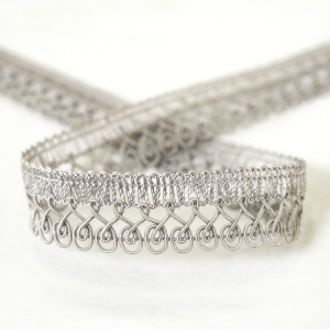 Тесьма PEGA тип интерьерная, цвет серый, 18 мм. Арт 844111218A1001