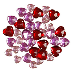 Набор декоративных элементов Favorite Findings "Сияющие сердца ". Арт 550001202               