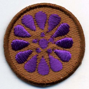 Термоаппликация HKM "Лиловый цветок". Арт 32578/1SB