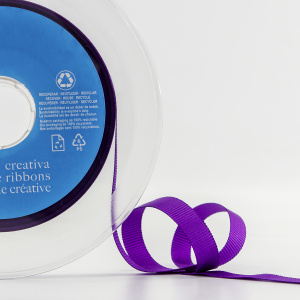 Лента репсовая SAFISA, 10 мм, 25 м, цвет 39 фиолетовый. Арт 350-10мм-39