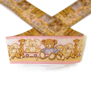 Лента жаккардовая SAFISA, 33 мм, 15 м, цвет 01. Арт 9243-33мм-01