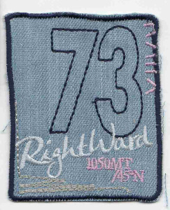 Термоаппликация HKM "73 Rightward". Арт 33781/1SB