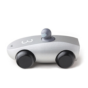Игрушка детская дизайнерская NAEF BASIC "Car" 3+, подвижная машинка, дерево, цвет серебряный, 9,8 см. Арт 9708.3