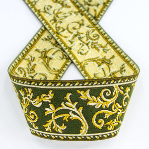 Лента жаккард SAFISA, 50 мм, 15 м, цвет 04. Арт 9113-50мм-04            