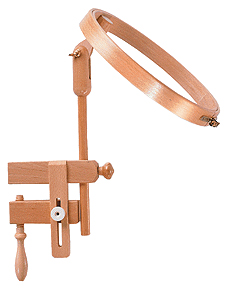 Пяльцы круглые с замком и креплением для стола, диаметр 25 см, высота обода 25 мм. Арт 264-8                   