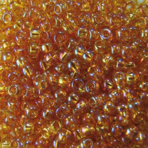Бисер Preciosa №10, 5 г., цвет №11050 янтарный радужный прозрачный. Арт G 11050