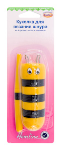 Куколка для вязания шнура на 4 крючка с иглой в комплекте. Арт 880                     