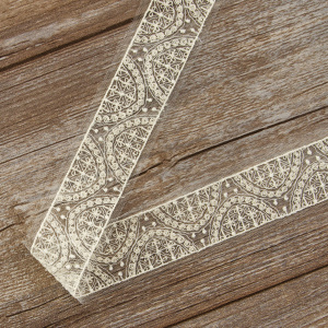 Кружево-вышивка на тюле, 20 мм. Арт 42243/58