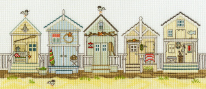 Набор для вышивания "New England – Beach Huts" (Пляжные домики). Арт XSS7