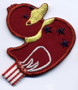 Термоаппликация HKM "Красный утенок". Арт 32517/1SB