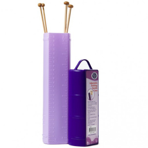 Органайзер для прямых спиц, раздвижной, фиолетовый дизайн, пластик, 40/27 х 7 х 5 см. Арт T1951