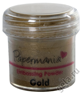 Пудра для тиснения, PAPERMANIA, золотой. Арт PMA4021007              