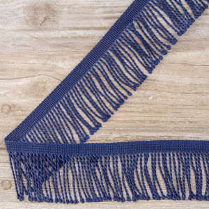 Бахрома витая, 60 мм, цвет темно-синий. Арт PP-60 col.524