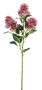 Ветка декоративная "Аглайя", 69 см, 3 веточки, цвет вишневый. Арт 206161-560