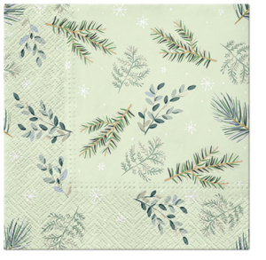 Салфетки трехслойные для декупажа, коллекция "Lunch"  PAW Decor Collection "Нежные веточки". Арт SDL230900