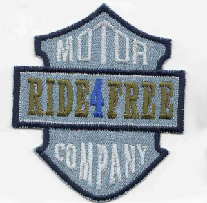 Термоаппликация HKM "Ride 4 Free". Арт 33834/1SB