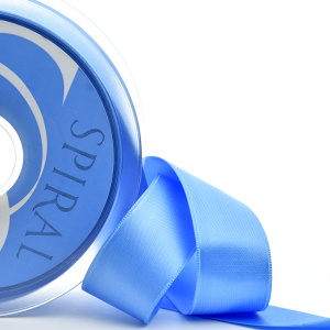 Лента атласная двусторонняя SAFISA, 3 мм, 100 м, цвет 65, голубой. Арт 110-3мм-65              