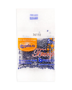 Бисер №10, 5 г., цвет 36110. Арт G 36110