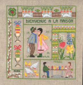 Набор для вышивания:"BIENVENUE AVRIL" (Добро пожаловать Апрель). Арт 2653