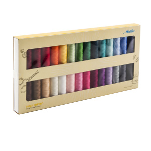 Набор с нитками Poly Sheen в подарочной упаковке, 28 катушек. Арт PS28-KIT                