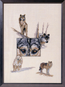 Набор для вышивания "Волки". Арт 84843