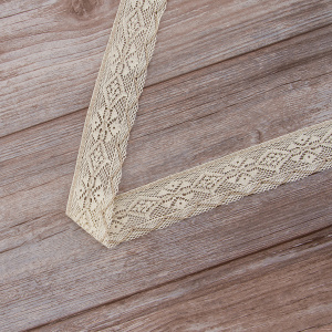 Мерсеризованное хлопковое кружево, 45 мм, экрю. Арт 2173/02