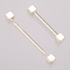 Стержень с резьбой для браслета с 2-двумя кубиками. Арт 9734591                 