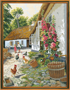 Набор для вышивания "Цветущий деревенский дворик". Арт 12-710                  