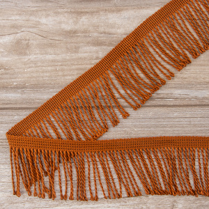 Бахрома витая, 60 мм, цвет коричневый. Арт PP-60 col.708