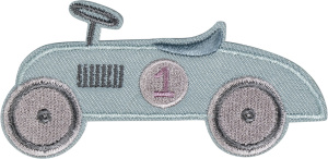 Термоаппликация "Автомобиль 1 голубой". Арт 42580