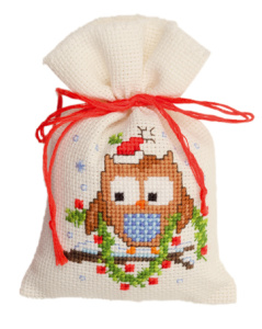 Набор для вышивания мешочка "Совёнок с гирляндой". Арт PN-0147605
