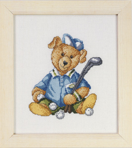 Набор для вышивания "Мишка бейсболист". Арт 12-0400                 