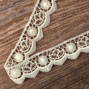 Гипюр, 21 мм, цвет шампань. Арт K053/72