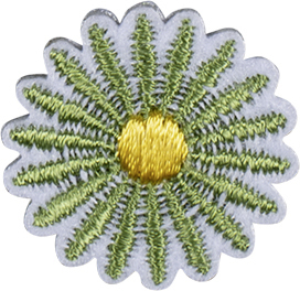 Термоаппликация "Цветок зелёный". Арт 42908