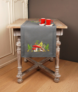 Набор для вышивания дорожки "Ежик с папоротником" . Арт PN-0195349