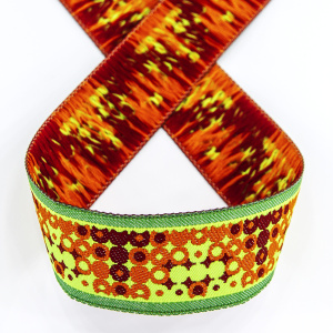 Лента жаккард SAFISA, 25 мм, 15 м, цвет 03. Арт 9105-25мм-03