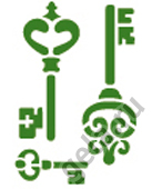 Трафарет, 3D "Ключи". Арт KSPA02                  