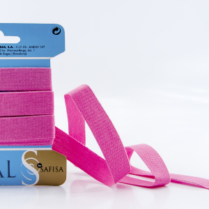 Тесьма киперная хлопковая на блистере SAFISA, 14 мм, 2,5 м , цвет 05, розовый. Арт P00260C-14мм-05         