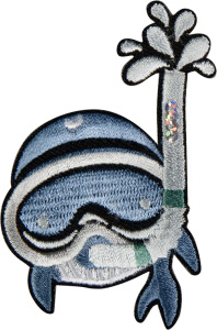 Термоаппликация "Кит в водолазных очках". Арт 38699