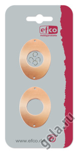 Подвеска "Овал",  2 отверстия, в комплекте 4 колечка. Арт 9005007                 